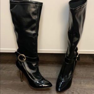 Paris Hilton Leather Boots